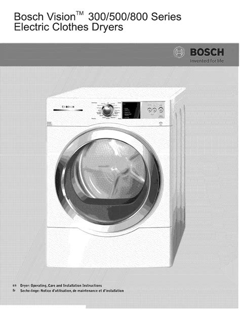 Bosch Nexxt 300 Series User Manual